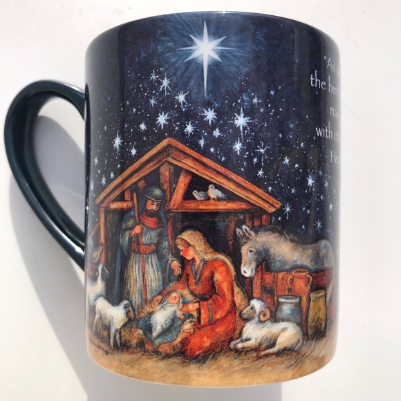 Lang Mug by Susan Winget Holy Family Christmas 2017 in gift box ceramic 14oz cup - Picture 3 of 14
